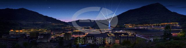 重慶云陽工業園區夜景亮化設計